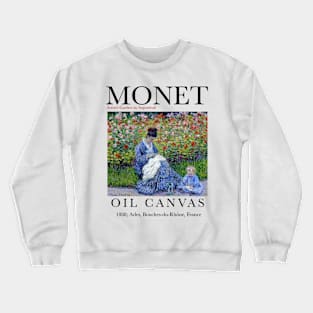 Claude Monet | The Artist's Garden in Argenteuil Crewneck Sweatshirt